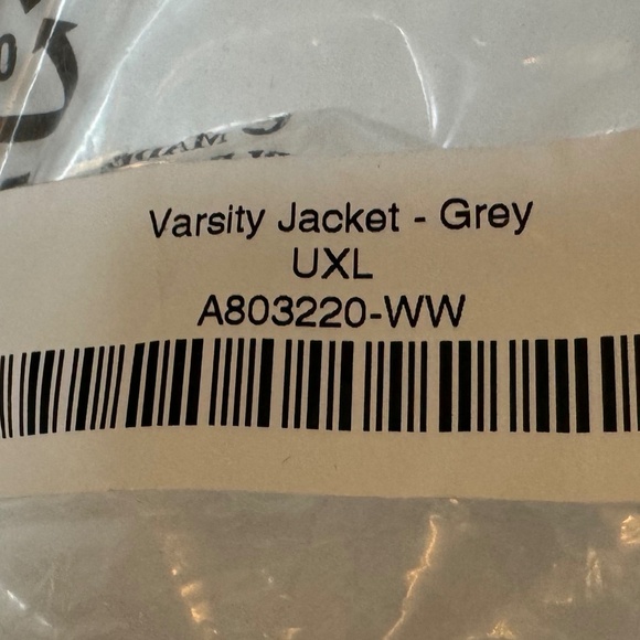 Apple Store Employee "Varsity Jacket" NWT/XL/Grey - Picture 4 of 4